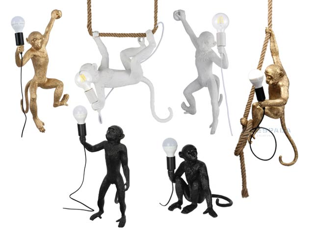 Decorative Monkey Pendant Light