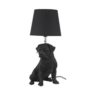 Animal Lights Dog Sculpture Pug Table Lamp