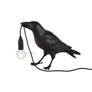 Creative Raven Sculpture LED Bird Lamps