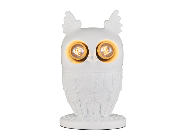 Owl Sculpted Table Lamp For Kids Room