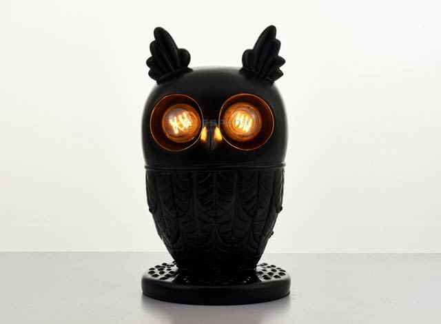 Owl Sculpted Table Lamp For Kids Room