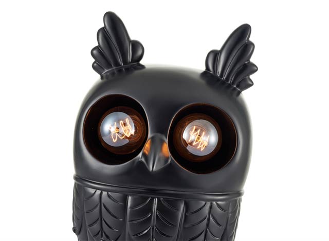 Owl Sculpted Table Lamp For Kids Room