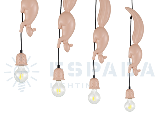 Playing Squirrel Pendant Light