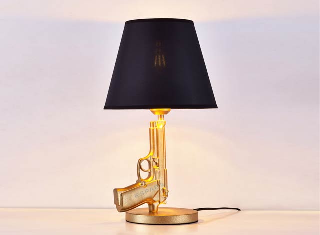 Replica Gun Bedside Table Lamp