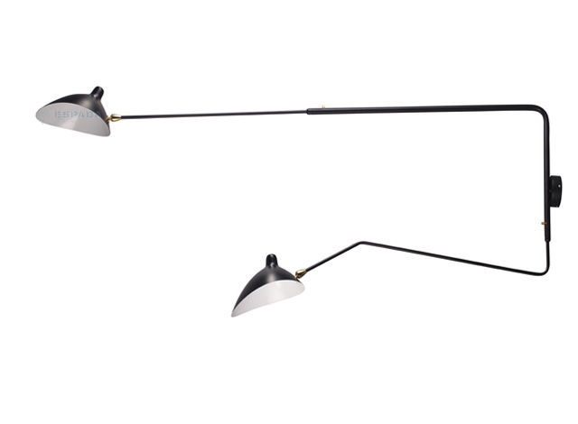 Replica Serge Mouille Wall Lamp With 2 Arms