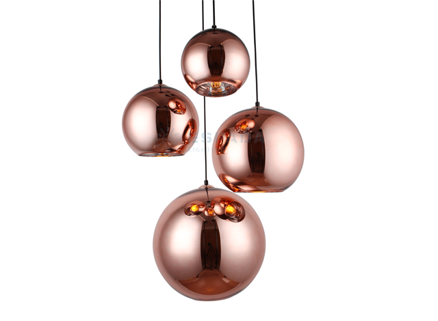 vest Due høj Replica Tom Dixon Copper Glass Pendant Light