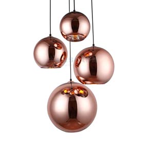 Replica Dixon Copper Glass Pendant Light