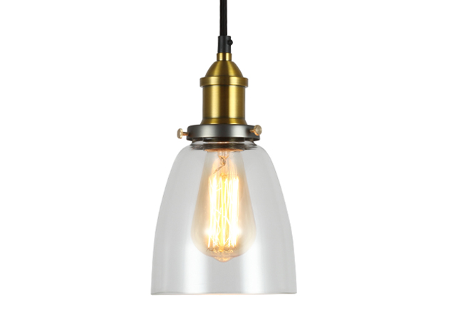 ES018 Farmhouse Kitchen Lighting Glass Cloche Pendant Light