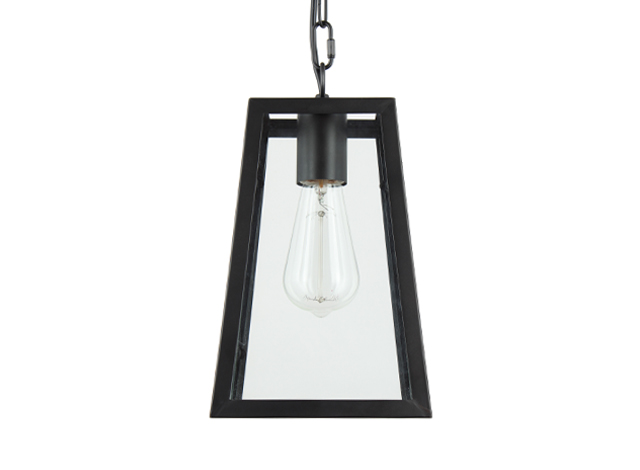 S083 Industrial Kitchen Island Glass Lantern Pendant Light