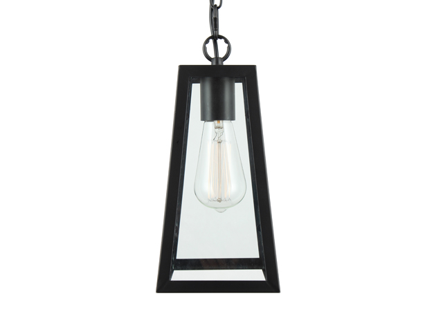 S083 Industrial Kitchen Island Glass Lantern Pendant Light