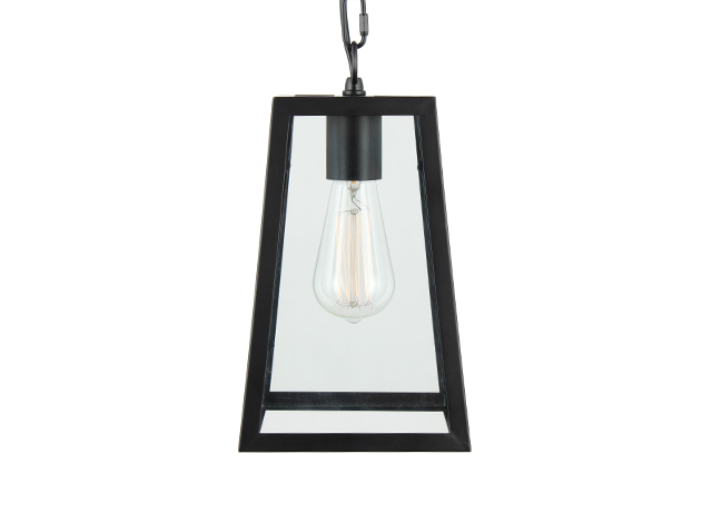 S083 Industrial Kitchen Island Glass Lantern Pendant Light