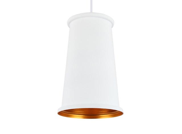 ES100-F Modern Hand-beaten White Aluminum Pendant Light