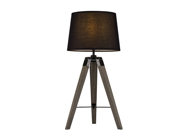 ES487 Industrial Style Tripod Table Lamps With Fabric Shade