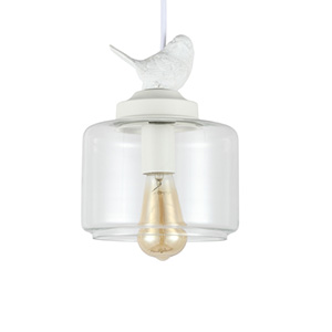 Nordic Decorative Bird Clear Glass Pendant Light