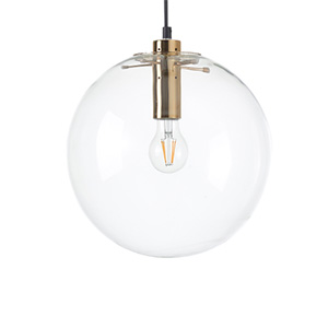 Modern Restaurant Decorative Globe Glass Suspension Lamp