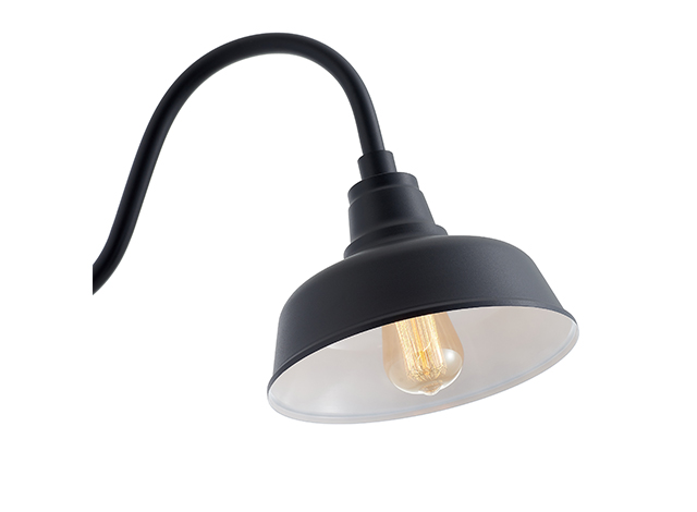 black gooseneck barn light