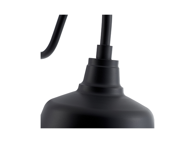 black outdoor gooseneck light