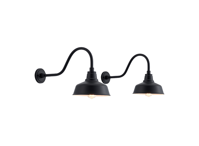 gooseneck barn light black