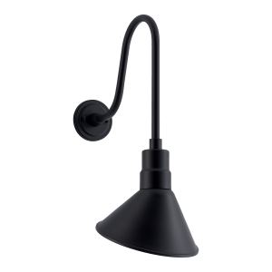 Industrial Outdoor Gooseneck Wall Light