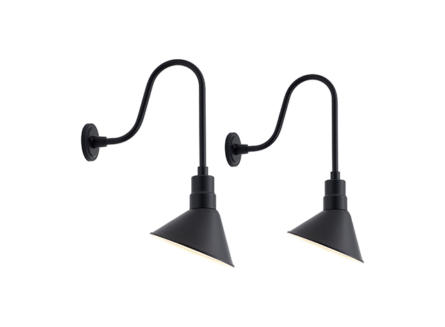 outdoor gooseneck wall sconce