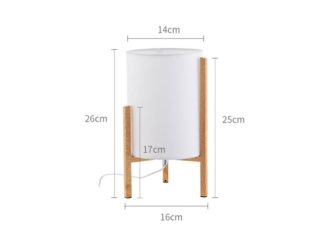 bedroom tripod fabric table lamp 1