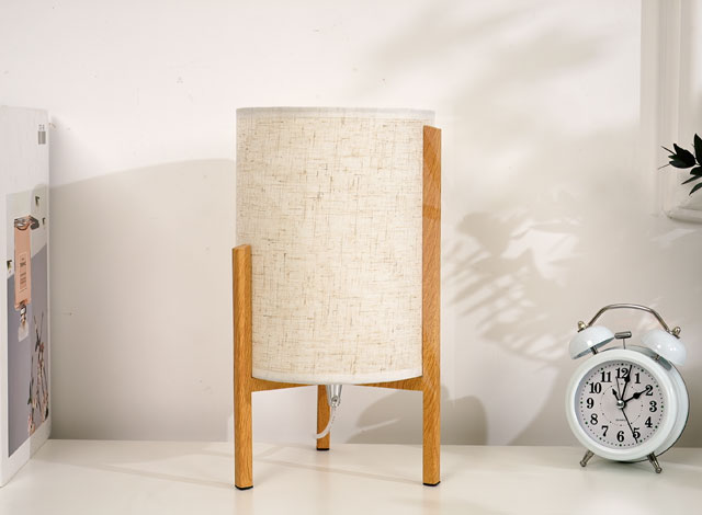 bedroom tripod fabric table lamp 5