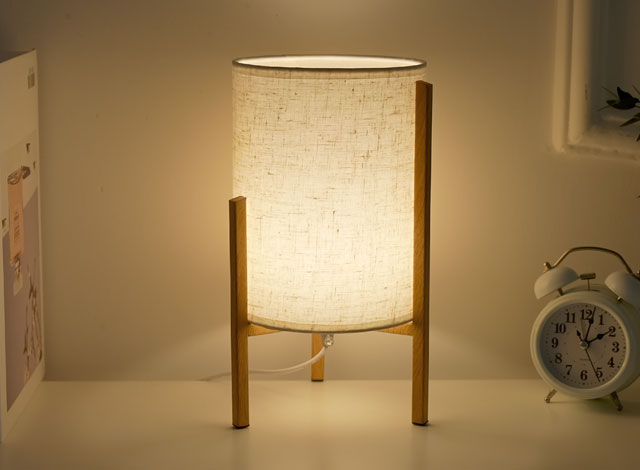 bedroom tripod fabric table lamp 6