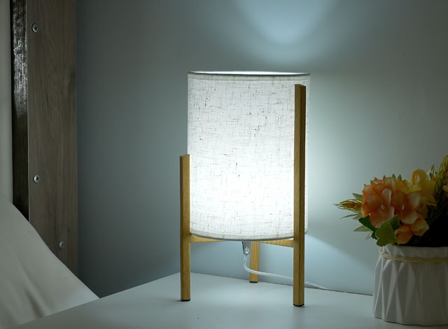bedroom tripod fabric table lamp 7