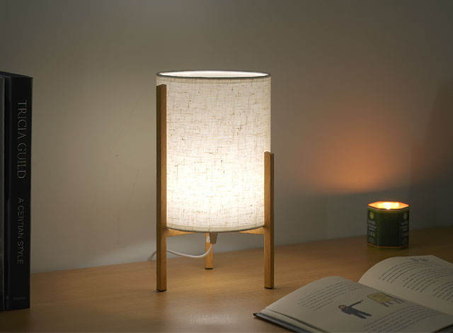 bedroom tripod fabric table lamp 8