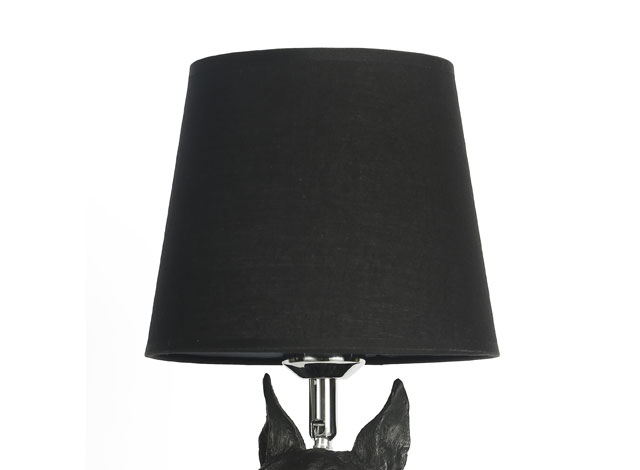 animal theme decor boston dog sculpture table lamp 5