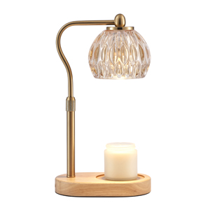 Glass Wax Warmer Lamp Dimmer Jar Candle Heater Height Adjustable Scented Candle Warmer Lamps